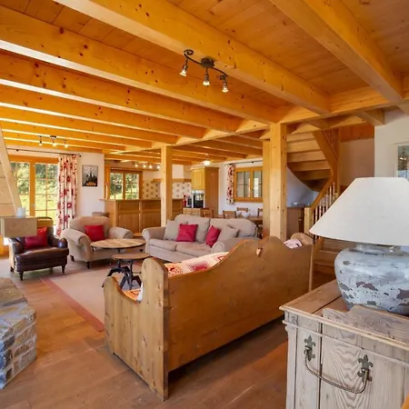 Grand Swiss Chalet Cou Cou For 10 Next To Skilift!