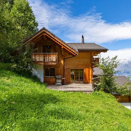 Grand Swiss Chalet Cou Cou For 10 Next To Skilift! La Tzoumaz