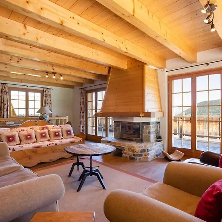 Grand Swiss Chalet Cou Cou For 10 Next To Skilift!